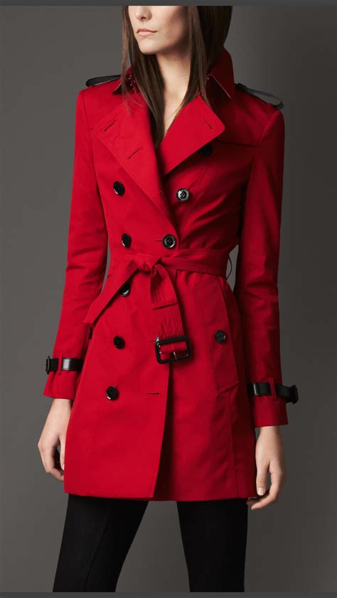 usa burberry womens.red waist length trench coat|Burberry trench coat women outlet.